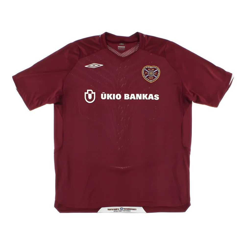 Hearts 2008-09 Home Shirt ((Good) XXL)_0