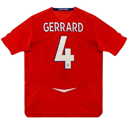 England 2008 Away Shirt (Gerrard #4) ((Excellent) S)_0