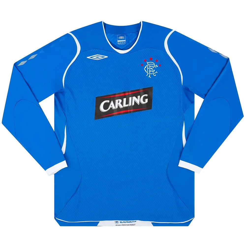 Rangers 2008-09 Home L/S Shirt (M) (Excellent)_0