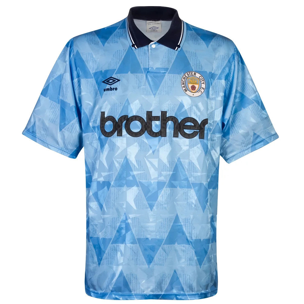 Manchester City 1989-91 Home Shirt (M) (Very Good)_1