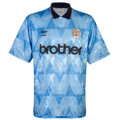 Manchester City 1989-91 Home Shirt (M) (Very Good)_1