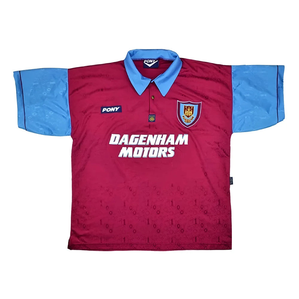 West Ham 1995-96 Home Shirt (XL) (Excellent)_0