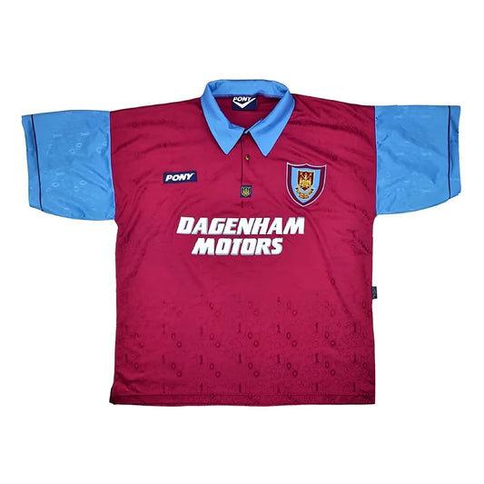 West Ham 1995-96 Home Shirt (XL) (Excellent)_0