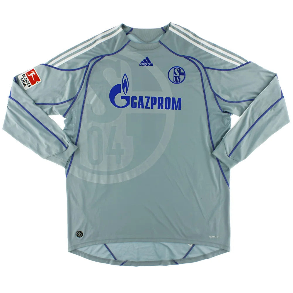 Schalke 2009-10 Long Sleeve Goalkeeper Home Shirt (2XL) (Excellent)_0