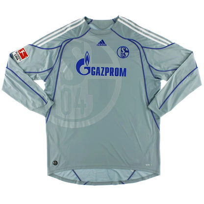 Schalke 2009-10 Long Sleeve Goalkeeper Home Shirt (2XL) (Excellent)_0