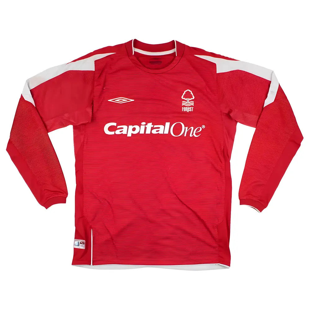 Nottingham Forest 2004-05 Long Sleeve Home Shirt (S) (Excellent)_0