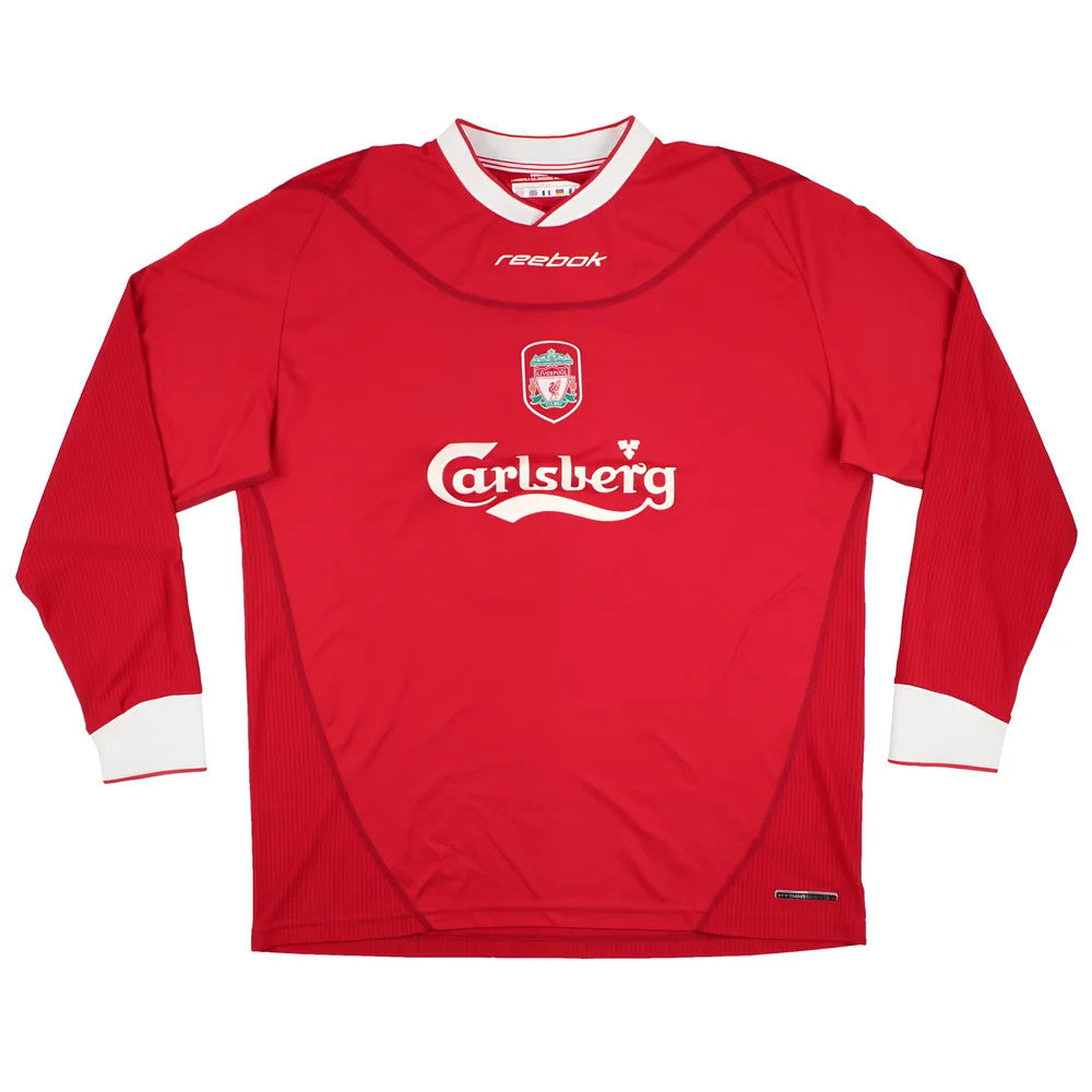 Liverpool 2002-04 Long Sleeve Home Shirt (L) Hamann #16 (Very Good)_1