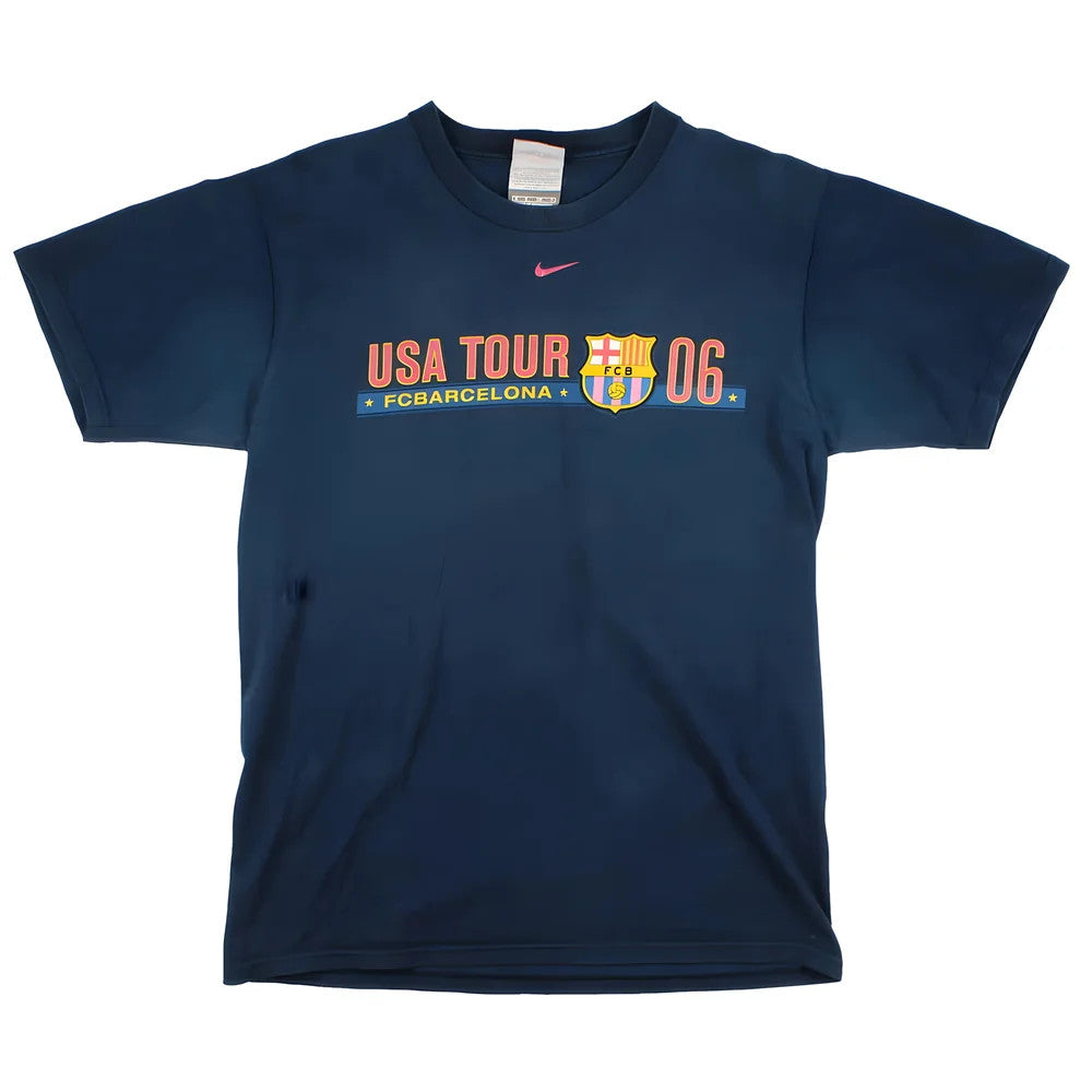 Barcelona 2006-07 Nike USA Tour Ronaldinho T shirt (S) (Very Good)_1