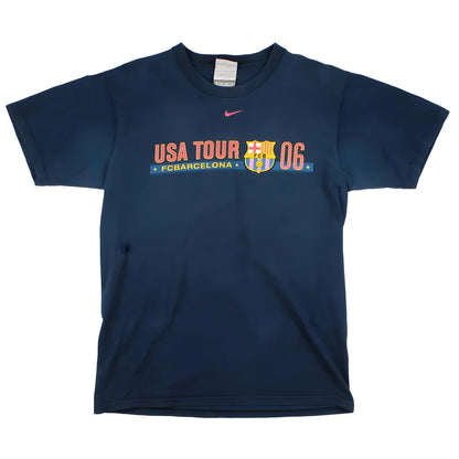 Barcelona 2006-07 Nike USA Tour Ronaldinho T shirt (S) (Very Good)_1