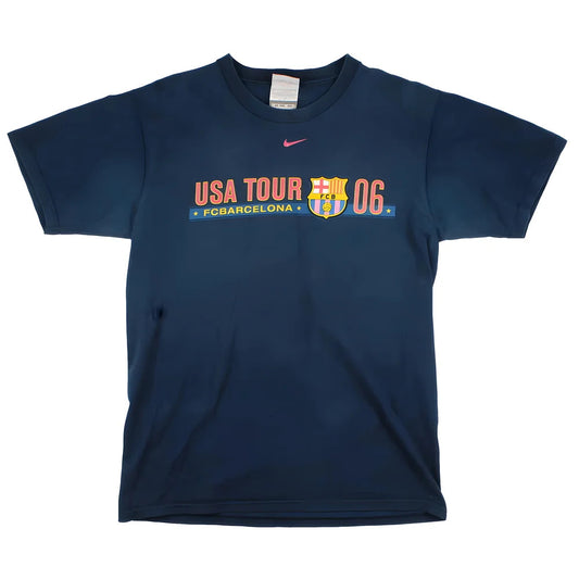 Barcelona 2006-07 Nike USA Tour Ronaldinho T shirt (S) (Very Good)_1