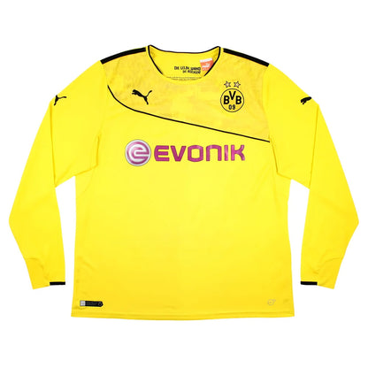 Borussia Dortmund 2013-14 Special Winter Edition Long Sleeve Home Shirt (2XL) (Very Good)_1