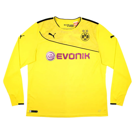 Borussia Dortmund 2013-14 Special Winter Edition Long Sleeve Home Shirt (2XL) (Very Good)_1
