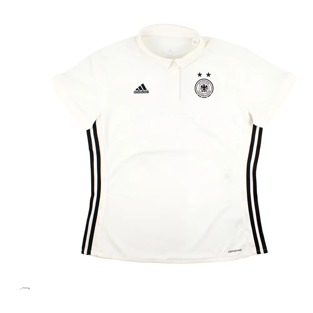 Germany 2016-17 Womens Adidas Polo Shirt (Womens L) (Good)_0