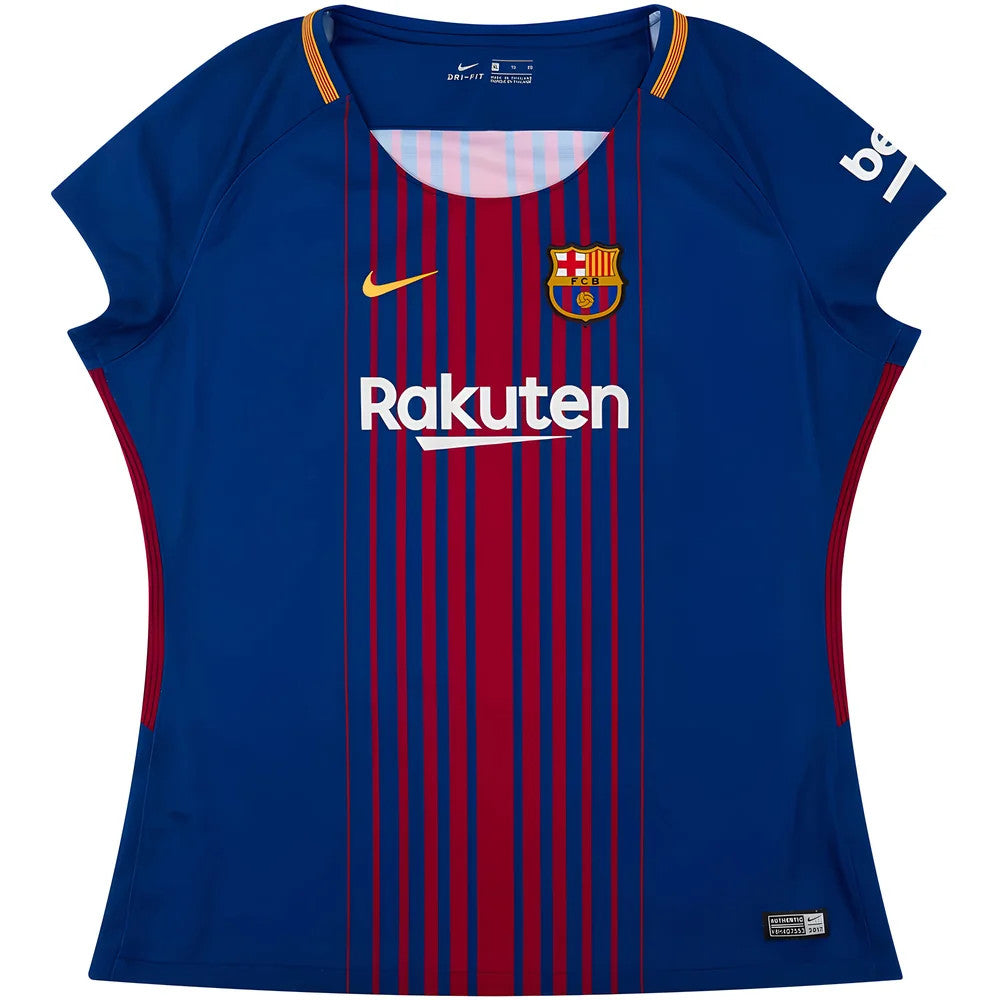 Barcelona 2017-18 Home Shirt (Womens) (M) (Mint)_1