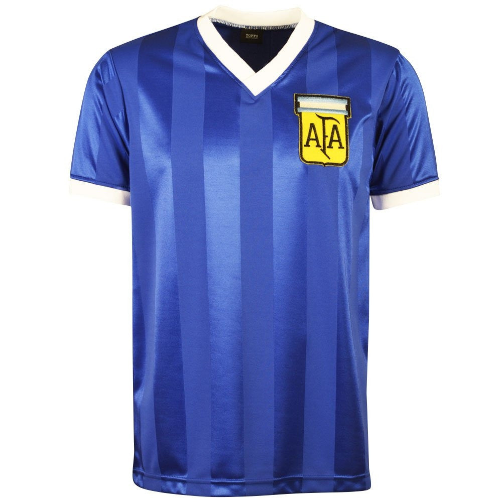 Argentina 1986 World Cup Away Retro Football Shirt_2