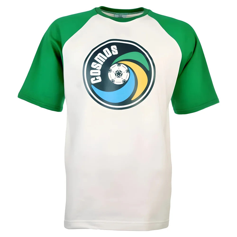 New York Cosmos - NASL T-Shirt (White with Green Sleeves)_1