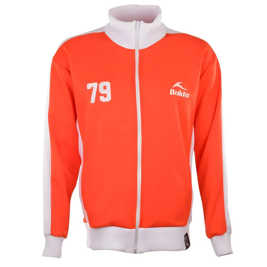 BUKTA Heritage Track Top Red with White Panels/Cuffs/W'Band_2