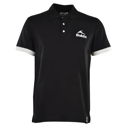 BUKTA Polo Black with White Cuffs_2