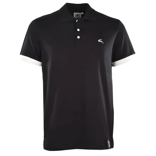 BUKTA Lifestyle Polo Black with White Cuffs_2