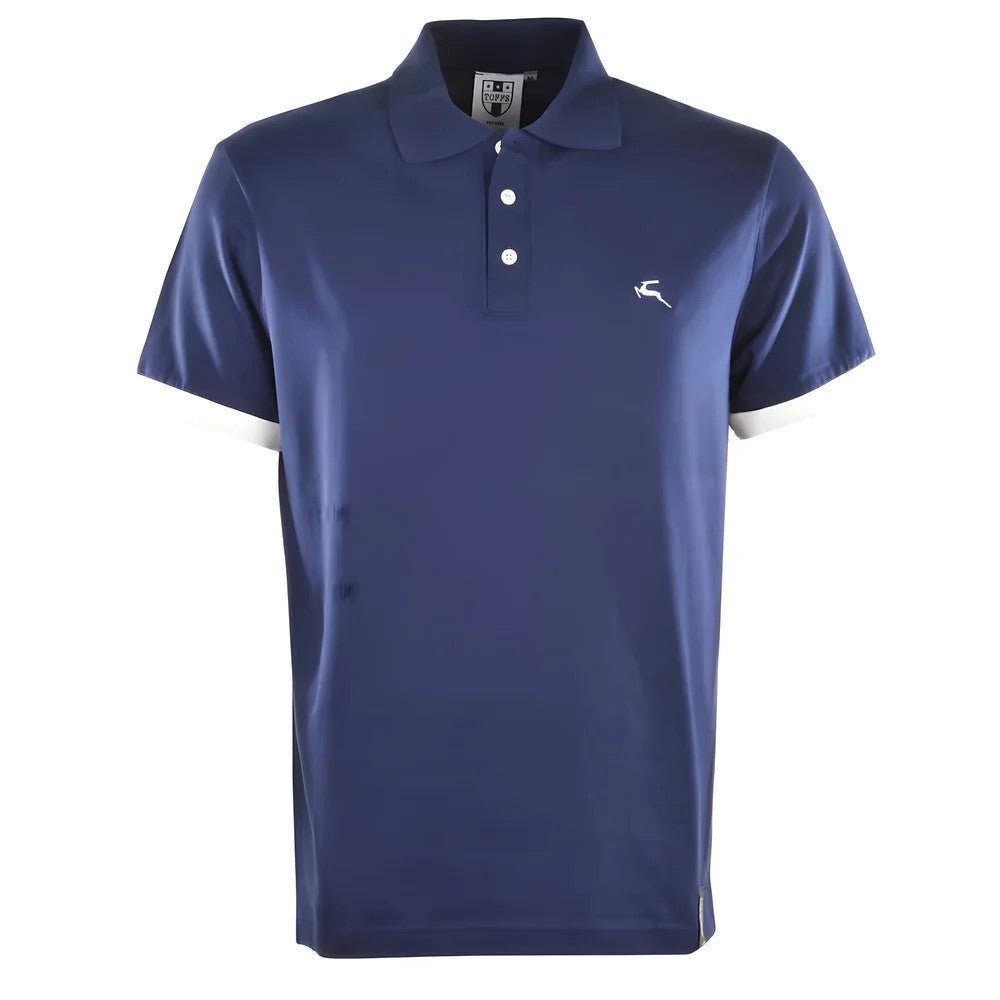 BUKTA Lifestyle Polo Navy with White Cuffs_2