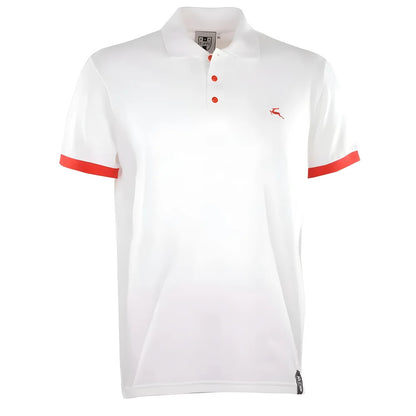 Regular Fit. Embroidered badge. Ribbed collar. Three-button placket. Short sleeves with ribbed armba_0