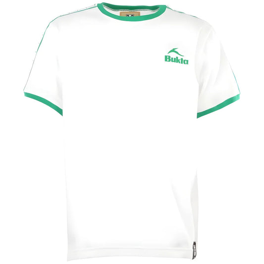 BUKTA Ringer T-Shirt - White/Green Â£25.00_2