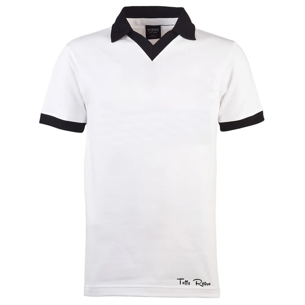 TOFFS Classic Retro White Short Sleeve Shirt With Collar_1