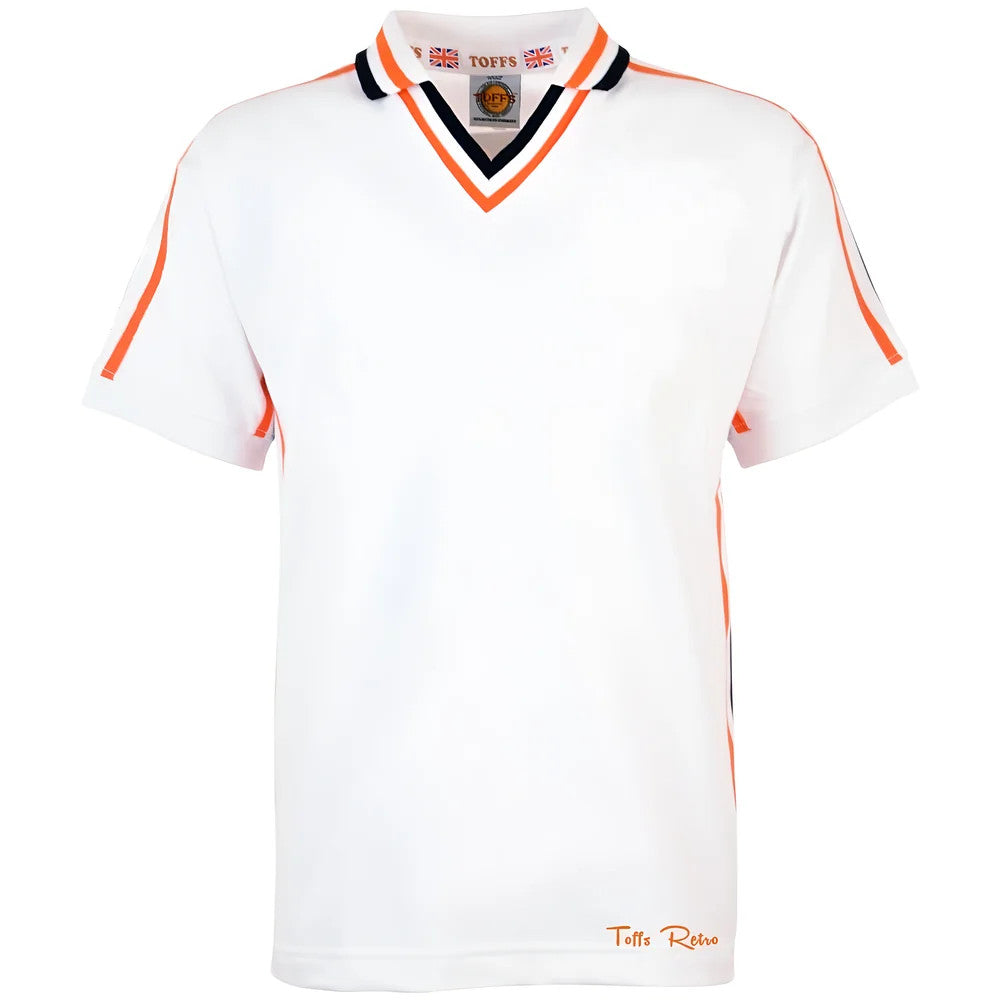TOFFS Retro White Short Sleeve Shirt With Orange/Black Tape_1