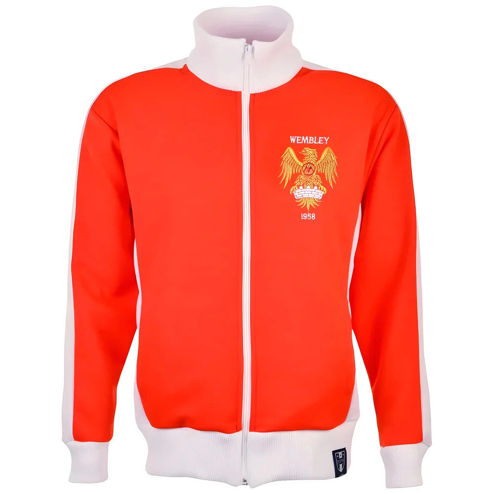 Manchester Reds 1958 style Retro Track Top_1