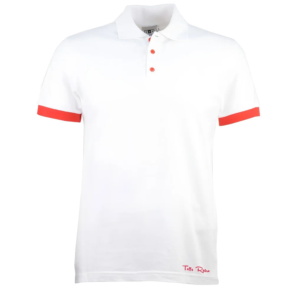 Toffs Retro Polo Shirt - White/Red_1