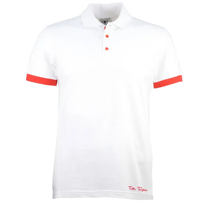 Toffs Retro Polo Shirt - White/Red_1