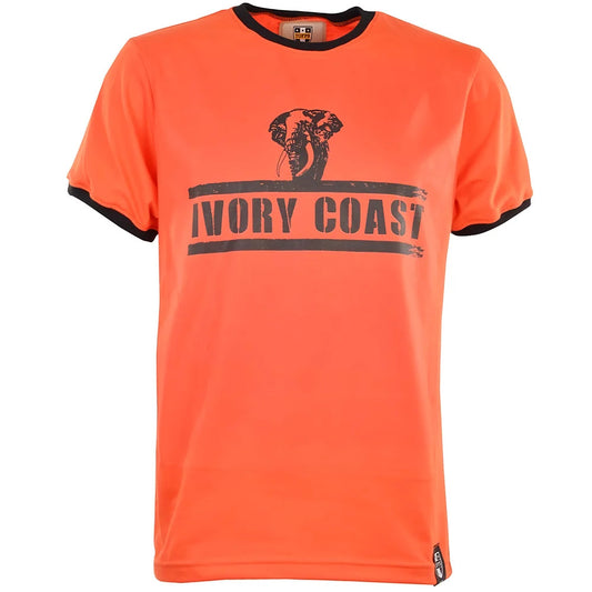 Ivory Coast T-Shirt - Orange/Black Ringer_0