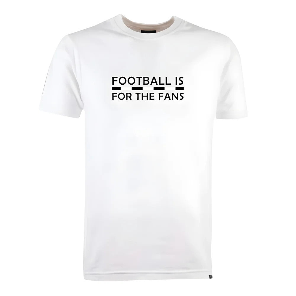 Black/White Football is for the Fans - White T-Shirt_1