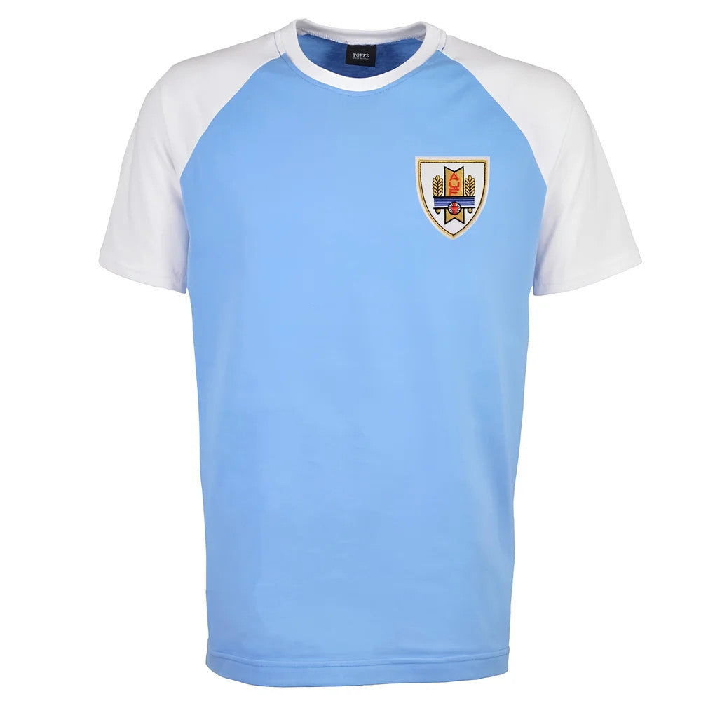 Uruguay Raglan Sleeve Sky/White T-Shirt_1