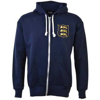 British & Irish Lions 1930s Vintage Rugby Zipped Hoodie Navy_1