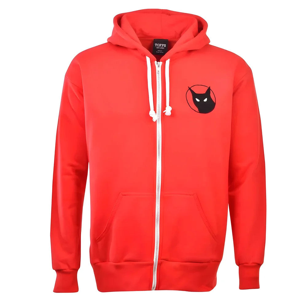 Sunderland Black Cat Zipped Hoodie - Red_1