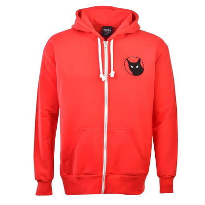 Sunderland Black Cat Zipped Hoodie - Red_1