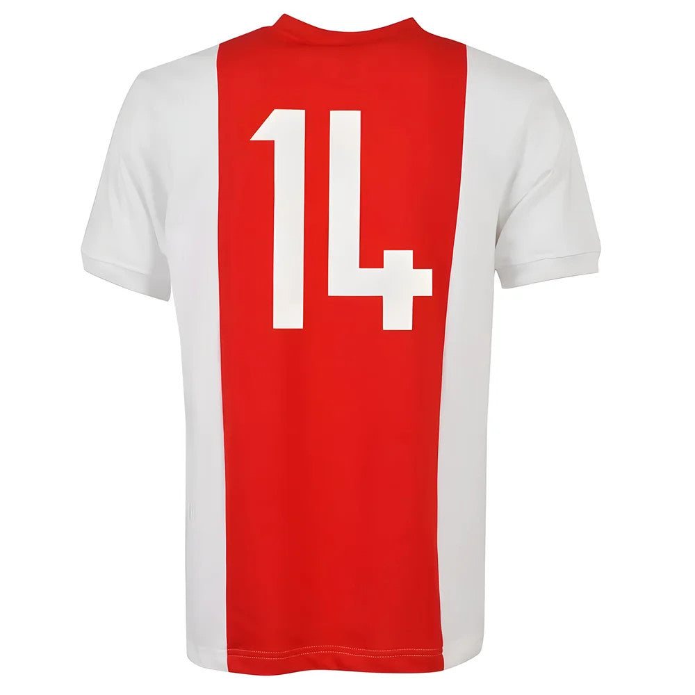 Ajax 1970s No. 14 Short Sleeve Retro Football Shirt_2