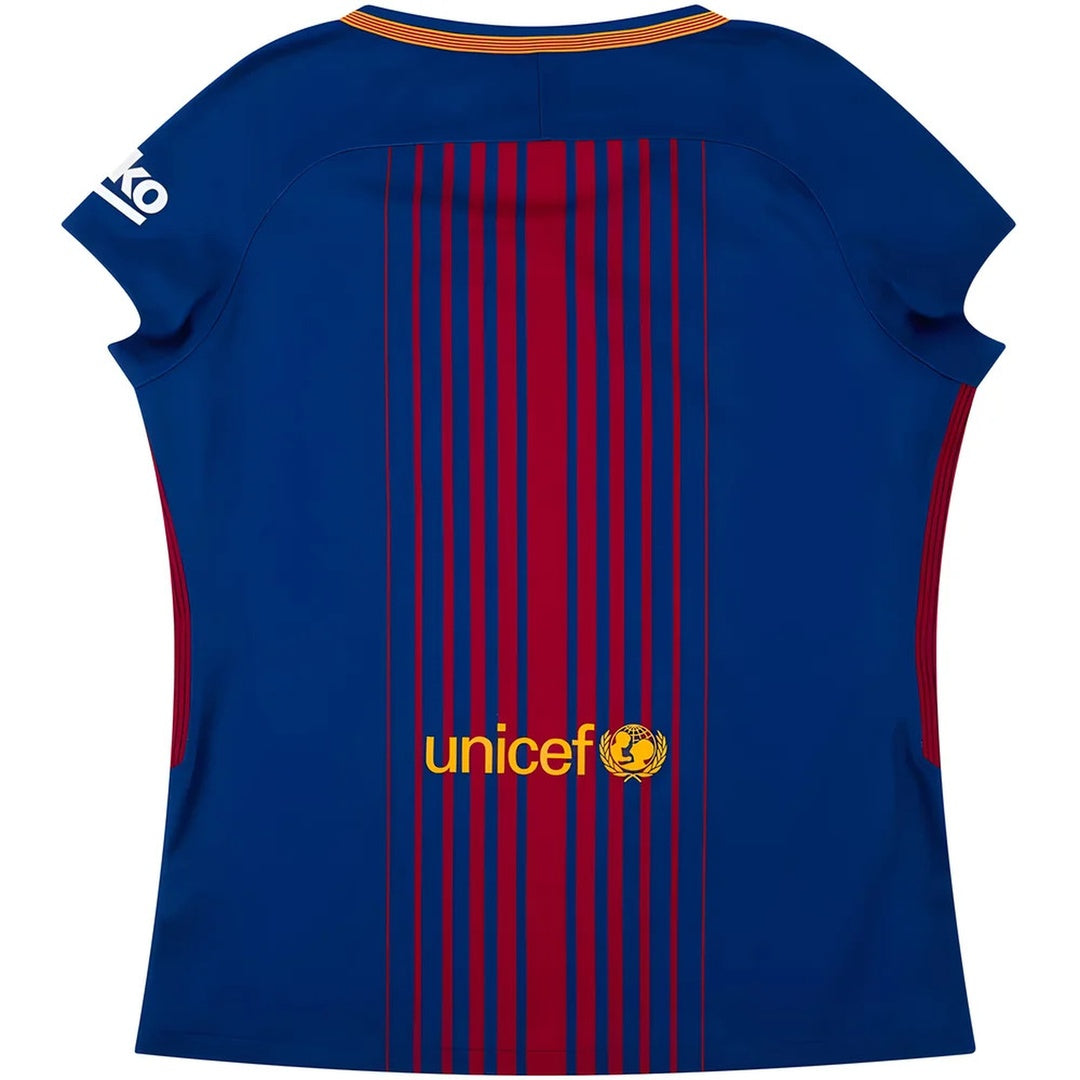 Barcelona 2017-18 Home Shirt (Womens) (XL) (Mint)_1
