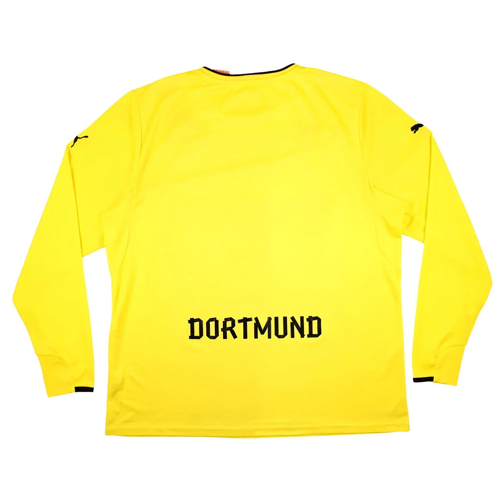 Borussia Dortmund 2013-14 Special Winter Edition Long Sleeve Home Shirt (2XL) (Very Good)_1