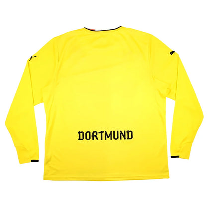 Borussia Dortmund 2013-14 Special Winter Edition Long Sleeve Home Shirt (2XL) (Very Good)_1