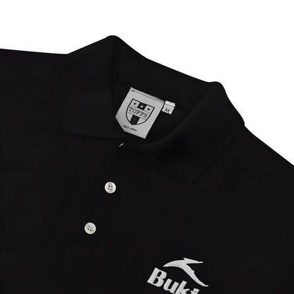 BUKTA Polo Black with White Cuffs_2