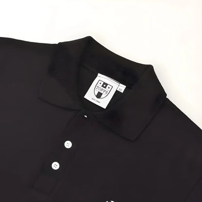 BUKTA Lifestyle Polo Black with White Cuffs_2