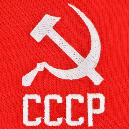 Soviet Union (CCCP) Number 01 Retro Hoodie - Red_1