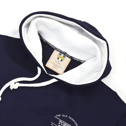 The Old Fashioned Football Shirt Co. Hoodie - Navy/White_2