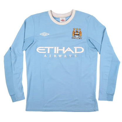 Manchester City 2009-10 L/S Home Shirt Tevez #32 (S) (Very Good)_1