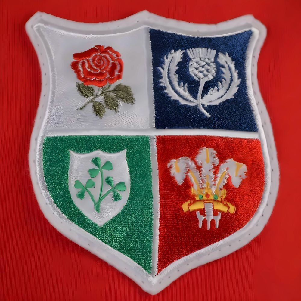 British & Irish Lions 1970s Vintage Rugby Zipped Hoodie Red_2