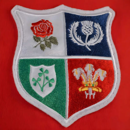 British & Irish Lions 1970s Vintage Rugby Zipped Hoodie Red_2