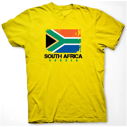 South Africa Soccer T-shirt (yellow)_1
