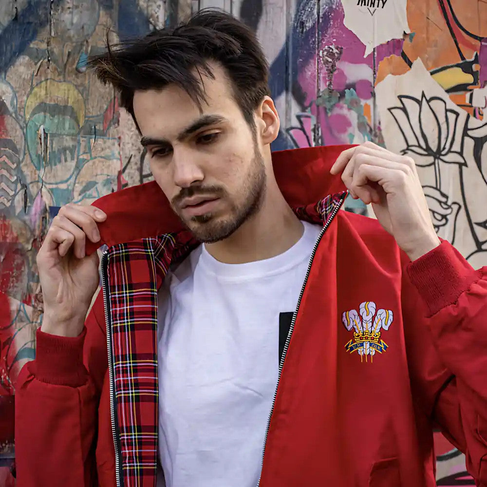 Wales Rugby Red Harrington Jacket_1